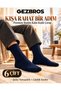 6 Pairs Premium Bamboo Thick Winter Navy Blue Color Men's Socks - 2