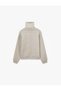 Long Sleeve Comfortable Fit Half Zipper High Neck Pajama Top - 2
