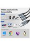 كابل USB A إلى 3 منافذ USB C مع خاصية نقل البيانات، كابل شحن من النوع A مزدوج المنافذ لـ Mag - 3