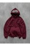 Black Oversize Hooded Sweatshirt Cotton Printed Unisex