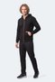 Kishan I Men's Hooded Black Sweatshirt - 8