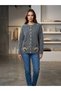 Women's Floral Embroidery Soft Textured Cardigan