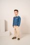 Baby Boy & Child Original Denim Jeans Jacket Striped Sweat Pants 3-Piece Set - 2