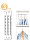 Lemon 3 Pcs Sturdy Metal Hangers, Magic Clothing Wardrobe Closet Organizer Space Saving Hanger, Casc
