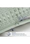 PHF 2 Piece 60cm x 60cm Cotton Waffle Weave Pillow Covers, Luxury Square Elegant Decorative Covers, - 4