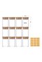 XiuWoo 12-Piece Food Storage Glass Jars with Bamboo Airtight Lids Clear 150ml - 2