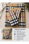 Eworld 3-Piece Fitted Bedsheet Set, Tartan Plaid / Check Pattern, 100% Cotton, 125 GSM, 1 Fitted She - 2