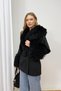 Fur Detailed Cashmere Coat 6-1607 - 4