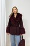 Fur Detailed Cashmere Coat 6-1607 - 3