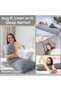 FOAM CRAFT Long Body Pillow with Cotton Cover - 50 x 140 cm - Grey - 4