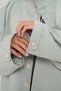Liora Buttoned Ice Blue Bomber Jacket - 7