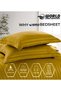 Eworld 4-Piece Luxury King Size Gold Striped Bedding Set Includes 1 Duvet Cover (220x240cm), 1 Fitte - 3