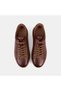 Men's Tan Lace-Up Casual Textured Leather Sneaker - 7