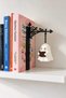 Ghost Figured Book Stopper and Book Holder – Ghost Reading a Book with Light, Decorative Bookshelf Organizer - 2