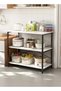 Zanotta Durable 3-Tier Coffee Table Coffee Rack Kitchen Storage Rack Kitchen Cabinet Multi-tier Shel - 3