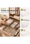 Home Care 25 PCS Clear Plastic Drawer Organiser Set, 4 Size Versatile Bathroom and Vanity Desk Organ - 5