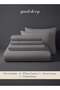Good Sleep Queen Size Duvet Cover Set | 6 Piece | 200x230 cm | Grey Striped | Duvet Cover with Deep- - 3