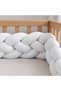 Knotted Braided Crib Bumper -White- 280 cm - 4