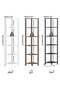 Yanara 6‑Tier RGB Corner Shelf with APP & Remote Control, Music Sync LED Display Shelf, 256‑Level Sm - 2