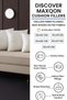 MAXQON 1-Piece Cushion Filler 55X55 cm – Hollow Fiber Filling Cushion Insert with Non-Woven Outer Fa - 4
