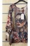 Italian Mercerized Blouse with Mixed Pattern Print - 4