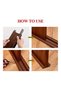 LDQ Leather Door Bottom Sealing Strip Guard Sound Proof Noise Reduction Under Door Draft Stopper, Du - 3