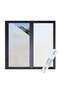 Magic Park Privacy Window Films,(50 or 60 or 90)x200cm Window Stickers, Frosted Static Window Cling,