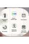 ‌LED Digital Alarm Clock - USB Powered with Adjustable Brightness & Date Display, Compact Flat Crown - 5