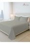 PIZUNA Pure Combed Cotton Bed Sheet Set Queen Size Silver, 400 Thread Count Cozy Luxury 100% Long St