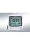 AL-HARAMEEN Digital Azan Table Alarm Clock Square Shape Carbon Fibre Silver/Black 22.5x21.5cm