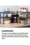 Teuuea 2 Pieces Kitchen Counter Shelves Organizer, Stackable Expandable Metal and Engineered Wood Ca - 4