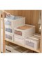 Wardrobe Clothes Organizer Storage Box, 4 Pack Drawer Organizers and Storage, Foldable Closet Organi - 2