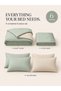 Good Sleep King Size Duvet Cover Set | 6 Piece Reversible | 220x240 cm | Sage Green Dual-Tone | Duve - 3