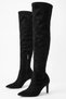 Cameron Women's Black Suede 8 cm Heeled 60 cm Over-The-Knee Boots - 3