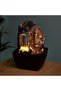 Home Box Mini Ganesha Fountain With Yellow Light - 3