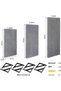 HOOKOR 4 Pcs Floating Shelves, Wood Floating Wall Shelf with Metal Brackets, for Wall Décor, Bedroom - 3