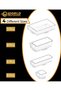 Eworld 25 PCS Clear Plastic Drawer Organizer Tray Set, Drawer Dividers Storage Bins, Non-Slip & Stac - 3