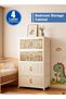 HomarKet Stackable Storage Bins,4 Tier Foldable Storage Cabinet with a Lid (ZB07CBD9AE9196B1E46CAZ) - 4