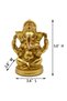 alikiki Hindu God Lord Ganesha Statues - 5" H India God Ganesha Idol Home Mandir Pooja Decor Indian - 5