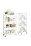 Toshionics 4-Tire Foldable Multi-Purpose Storage Rack White 72x38x126cm
