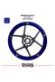 Taycan Style 17 Inch Motorcycle Wheel Sticker Set – Compatible with Naked & Racing Models