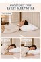 Hotel Linen Klub Deyarco Princess Press Pillow Microfibre Standard Polyester White 48 x 70cm - 4
