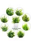 LIMOS Artificial Potted Plants, 8 Pack Artificial Plastic Eucalyptus Plants Small Indoor Potted Hous - 2