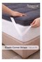 ARISTOCRAT 600GSM Striped Microfiber Mattress Topper Small Double 120x200cm – Soft Thick 7cm Cushion - 4