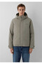 Hooded Inflatable Khaki Men's Jacket M0110833-70321 - 3