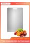 BASILKIT 304 Stainless Steel Cutting Board, 39x28cm Double Sided Kitchen Chopping Board for Meat, Ve