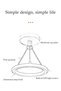 DUNISO LED ceiling light, white light hallway light, modern ceiling light, 19W, energy saving, easy - 4