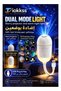 Tiokkss 2-in-1 Galaxy Star Projector Night Light with 12 Projection Films, USB Powered One-Button Wa