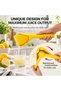 Circuit Green 1-Piece Manual Lemon Juicer/Fluicer – Easy-to-Use Handheld Citrus Squeezer with a Spac - 2