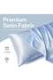 MahMir® Silk Satin Pillowcase for Hair and Skin Queen - Light Blue Silk Pillowcase 2 Pack 76L x 51W - 5